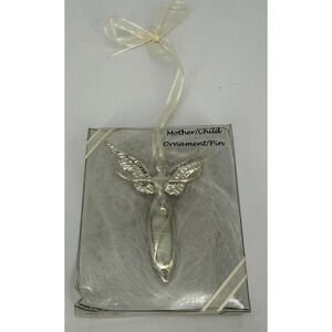 Serenity Angel Mother / Child Ornament / Pin "God Bless Grandmothers"